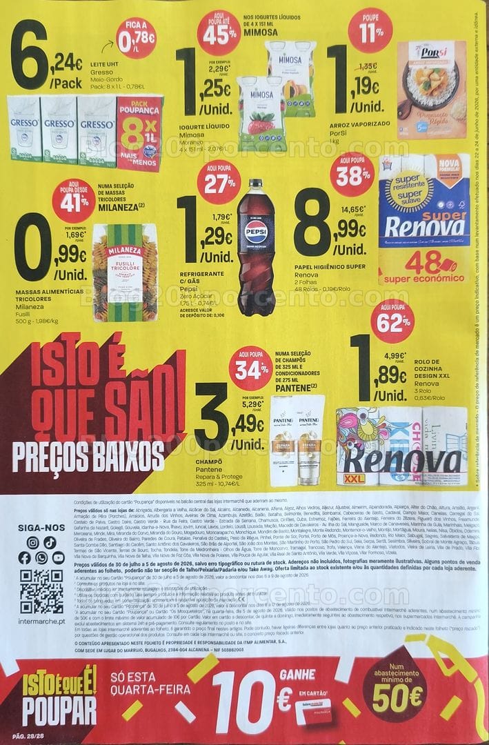 Antevisão Folheto INTERMARCHÉ Contact Promoções de 30 julho a 5 agosto